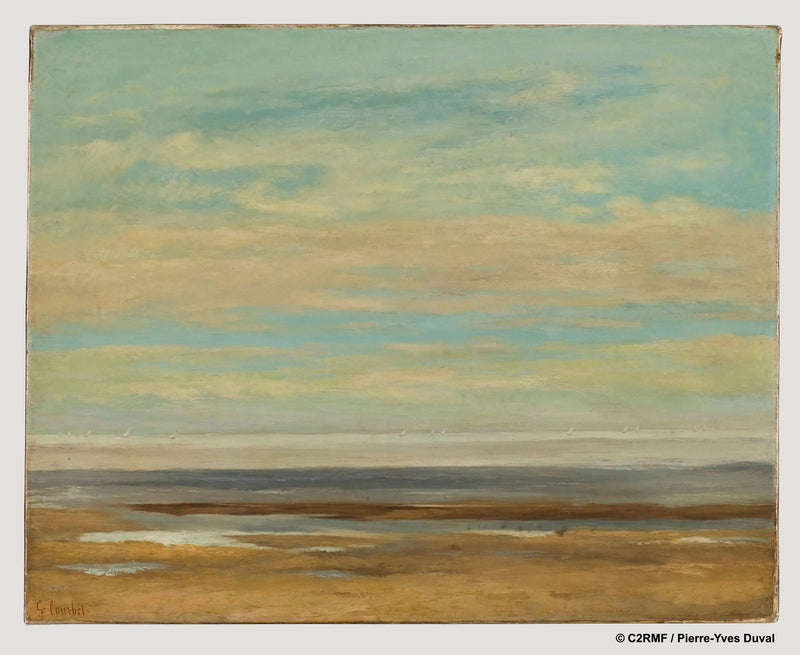 Mer calme à Palavas - Gustave Courbet