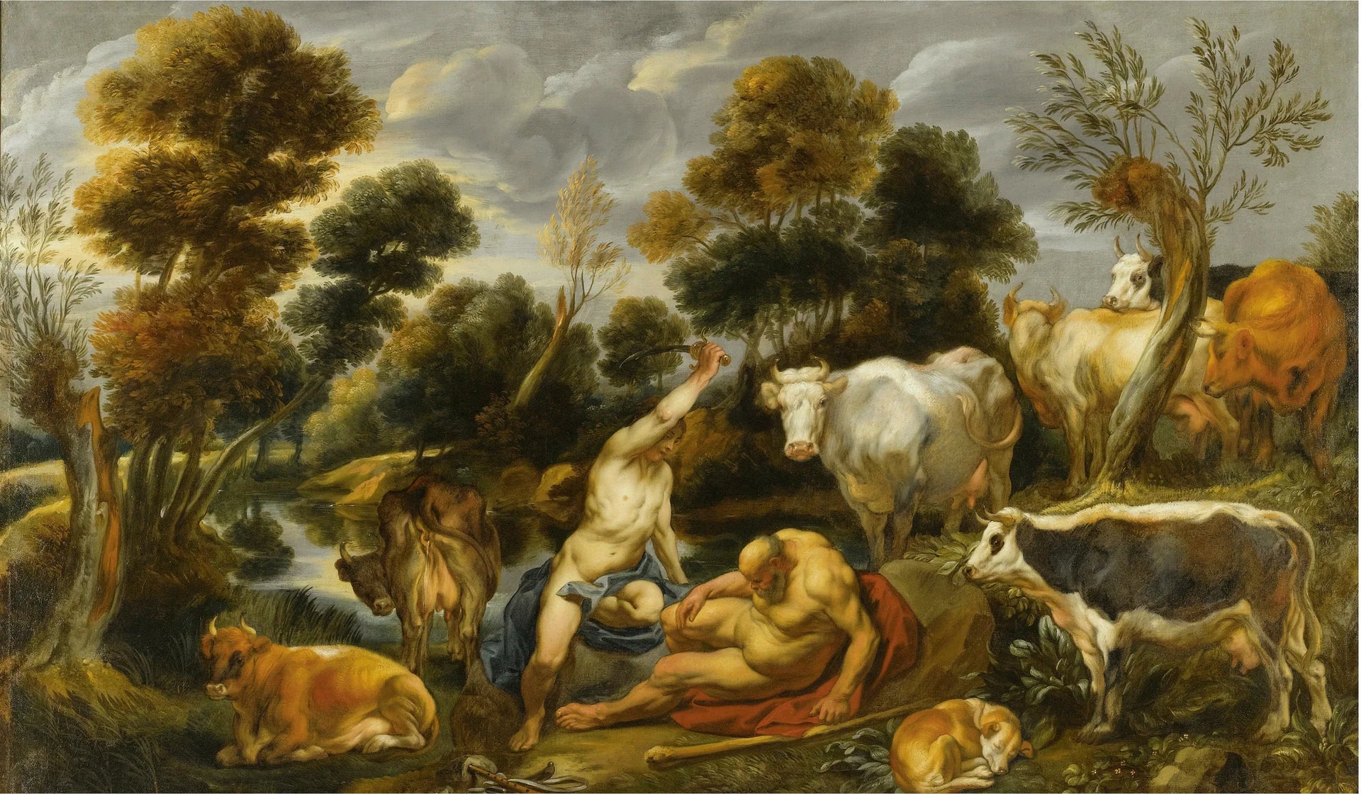 Mercure attaquant Argus - Jacob Jordaens image 1 reproduction artisanale de tableau