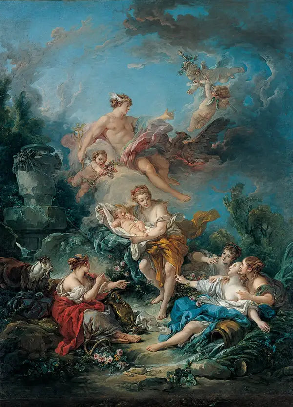 Mercure confiant l’enfant Bacchus aux nymphes de Nysa - François Boucher - Alpha Reproduction