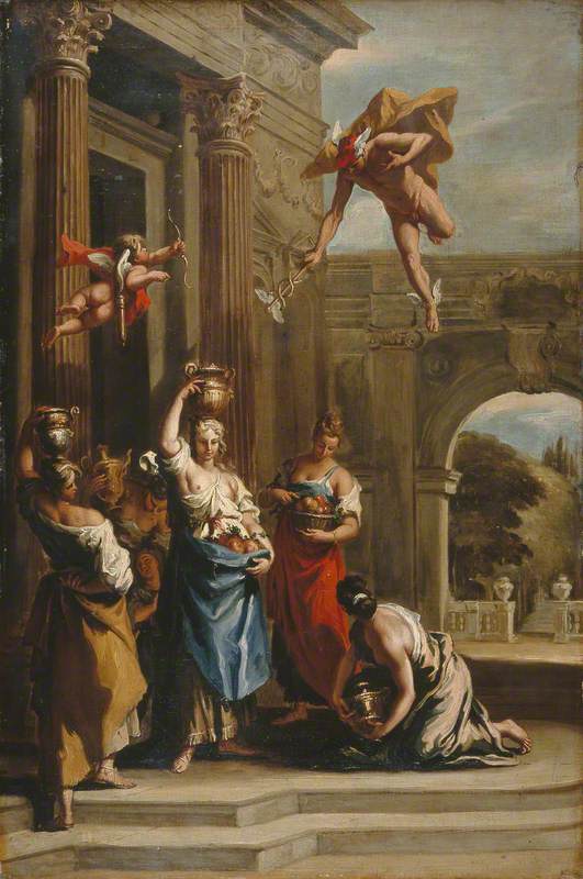 Mercure, Herse e Aglauros - Sebastiano Ricci
