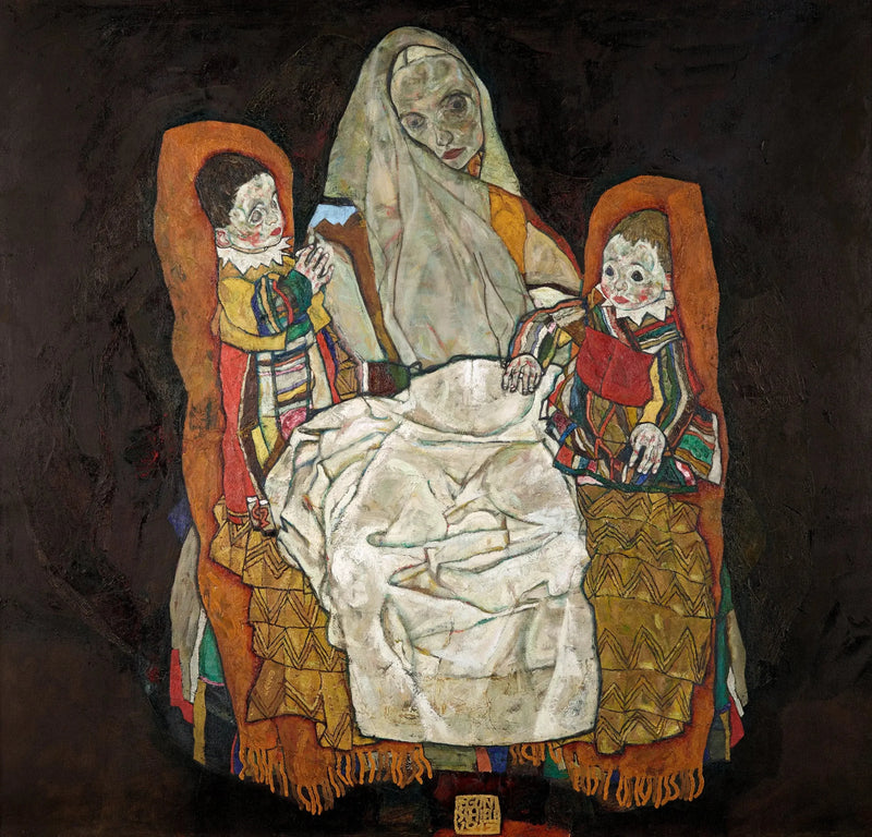 Madre con due bambini III - Egon Schiele