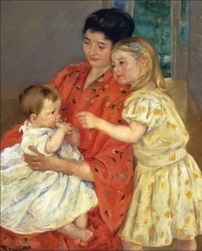 Madre e due bambini - 1901 - Mary Cassatt