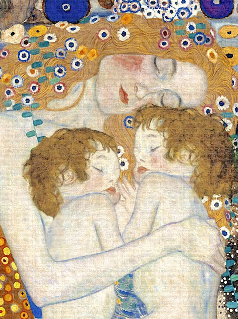 👩‍👧‍👦 Madre e figli light (Dettaglio de Le Tre Età della Donna) – Gustav Klimt (1905)