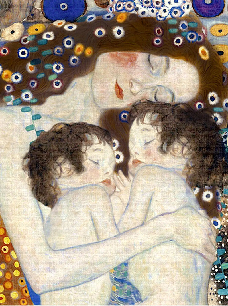 👩‍👧‍👦 Madre e figli – Versione Light (Dettaglio II de Le Tre Età della Donna) – Gustav Klimt (1905)