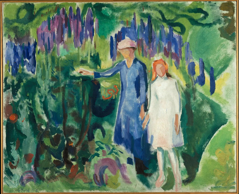 Madre e Figlia nel giardino - Edvard Munch
