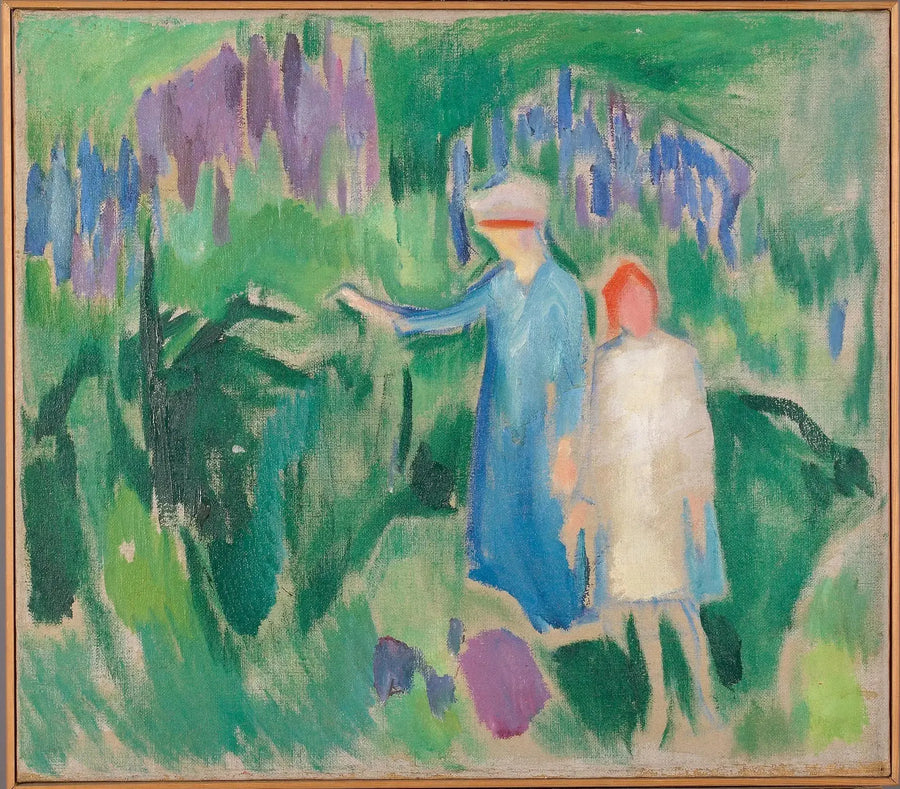 Madre e Figlia nel giardino - Edvard Munch