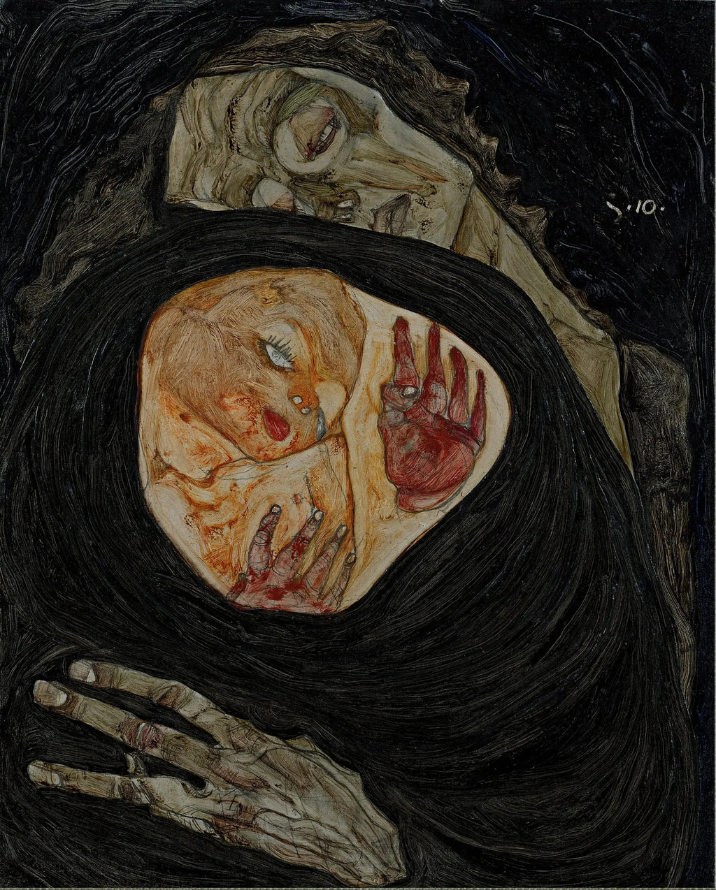 Mère morte I - Egon Schiele image 2 reproduction d’œuvre d’art à l’huile