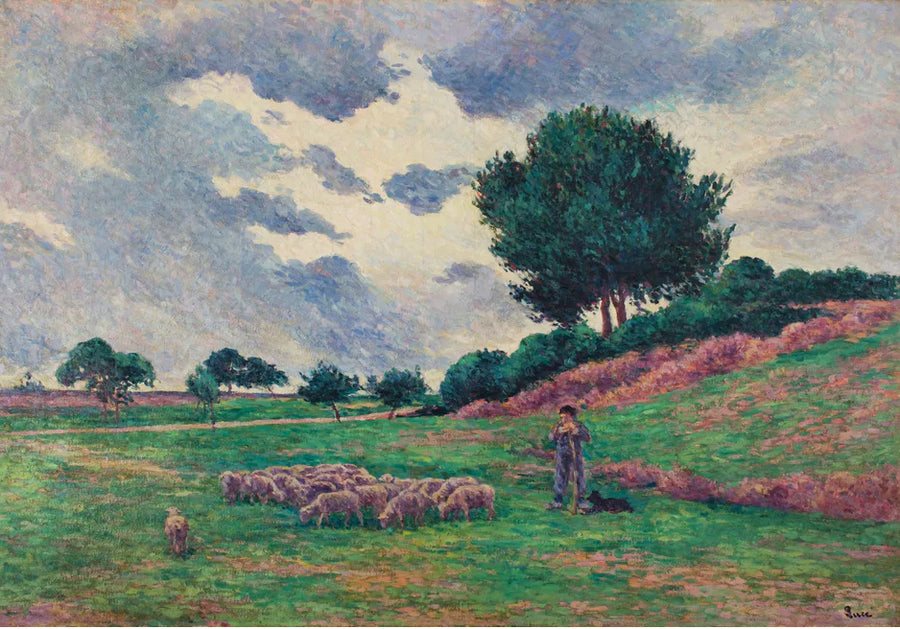 Méréville, il gregge di pecore - Maximilien Luce