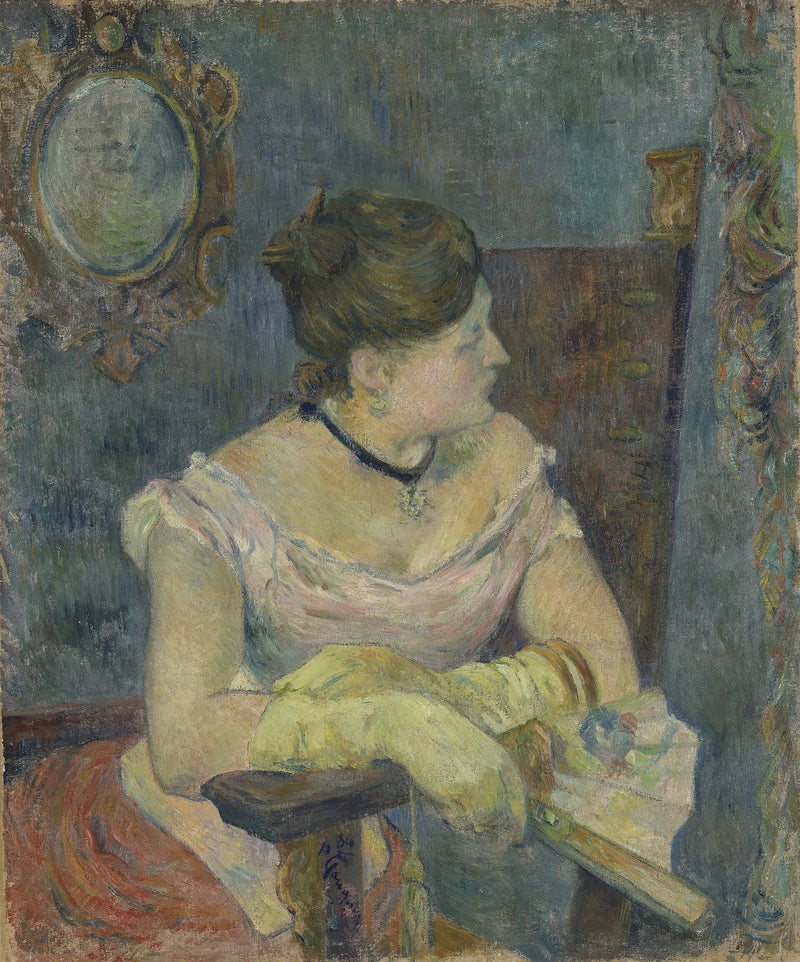 Mette Gauguin in abito da sera - Paul Gauguin