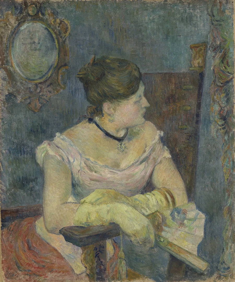 Mette Gauguin in abito da sera - Paul Gauguin