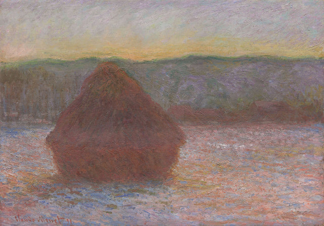 Mola, disgelo, sole al tramonto W1284 - Claude Monet