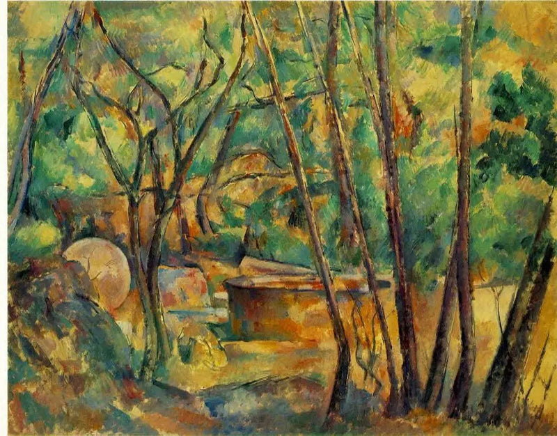 Macina e cisterna nel sottobosco - Paul Cézanne