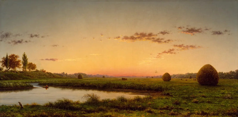 Paniere di fieno nelle paludi di Newburyport - Martin Johnson Heade