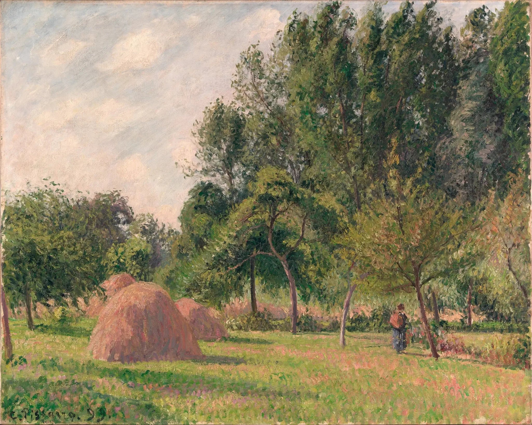Meules de foin, matin, Éragny - Camille Pissarro image 1 copie peinte à la main à l’huile