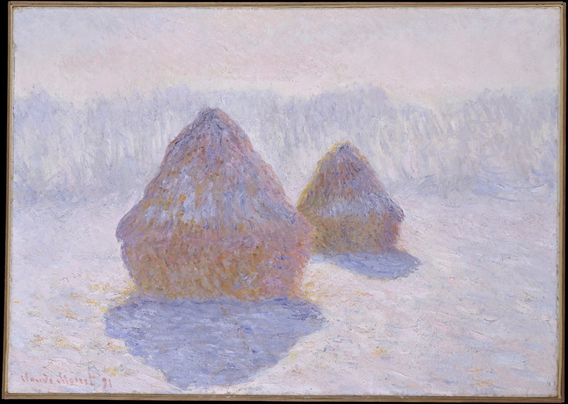 Meules, effetto d'inverno - Claude Monet