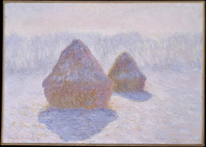 Meules, effetto d'inverno - Claude Monet