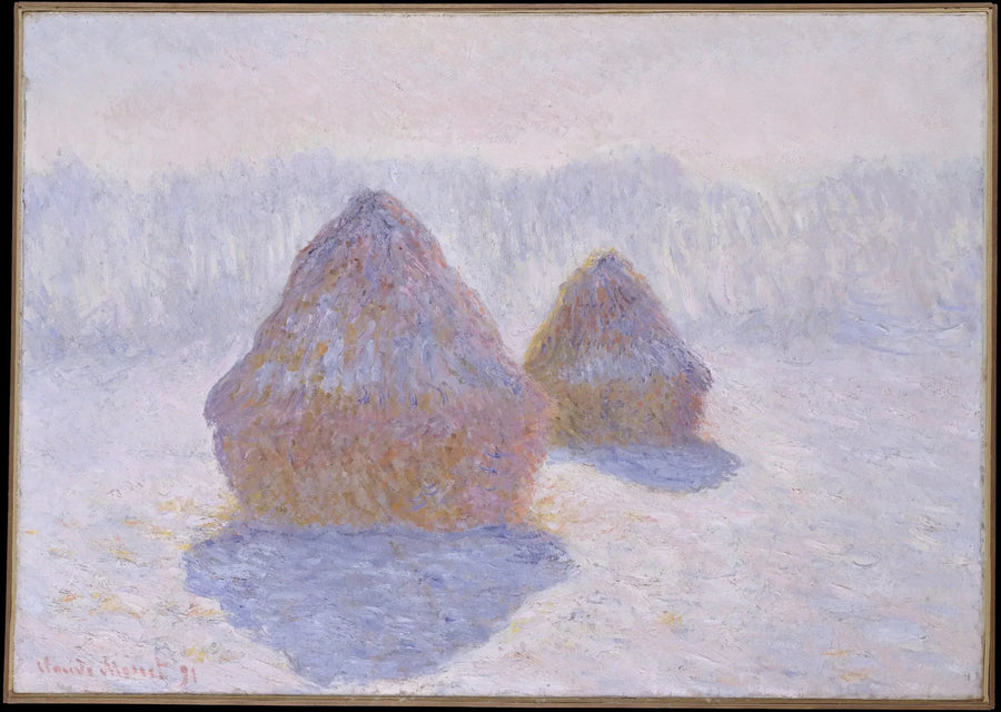Meules, effetto d'inverno - Claude Monet