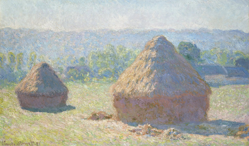 I covoni di grano alla luce del sole, l'effetto del mattino - Claude Monet
