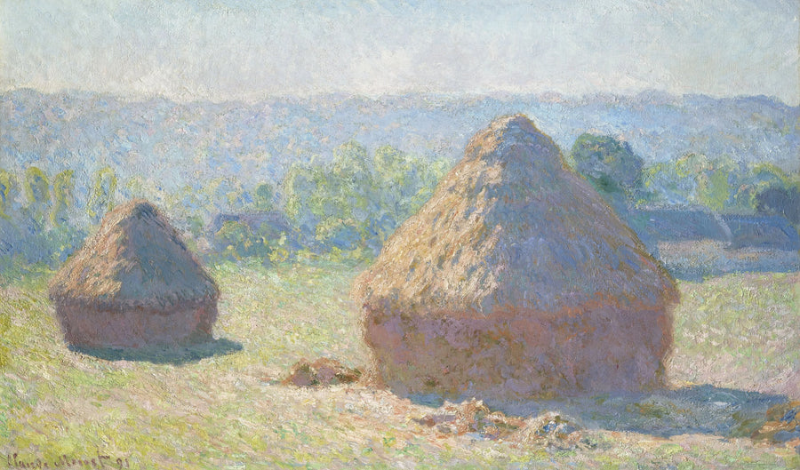I covoni di grano alla luce del sole, l'effetto del mattino - Claude Monet