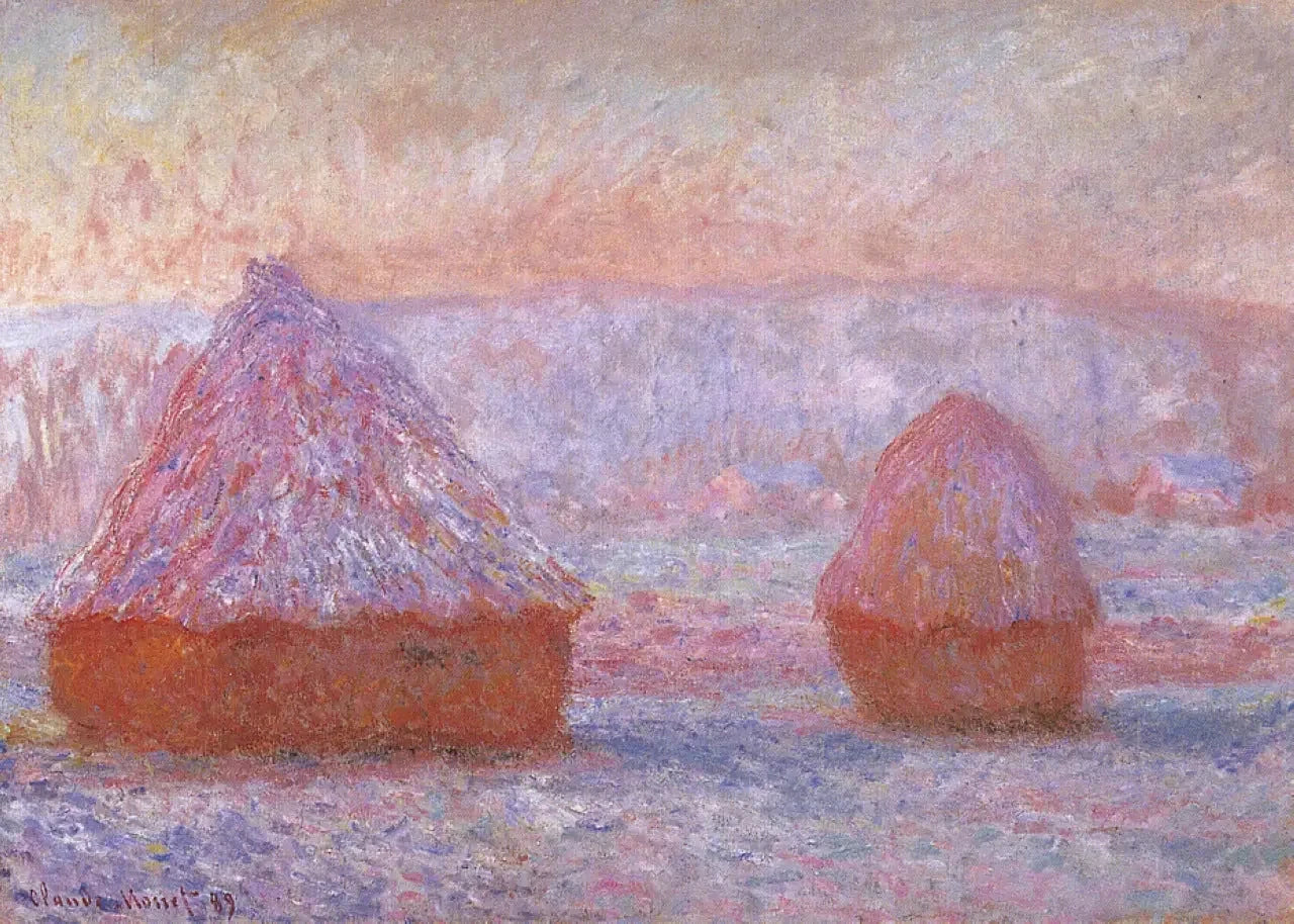 Les Meules à Giverny effet du matin W1214 par Claude Monet