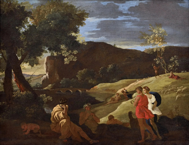 Midas, Pan e pastori - Nicolas Poussin