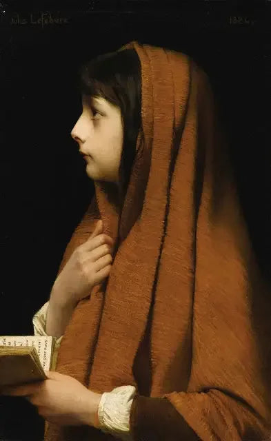 Mignon - Jules Lefebvre image 1 reproduction de peinture à l’huile