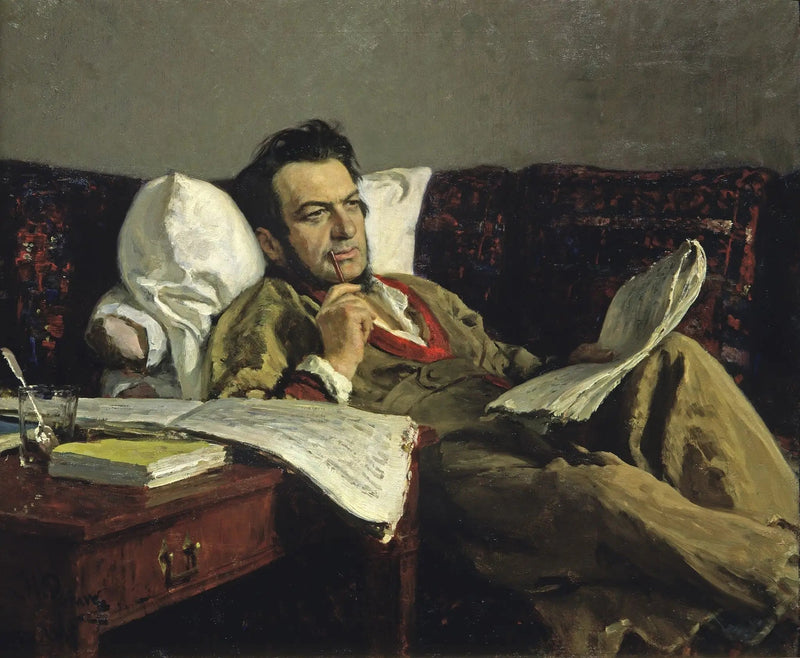 Mikhaïl Ivanovitch Glinka durante la composizione dell'opera « Rouslan et Ludmila » - Ilya Repin