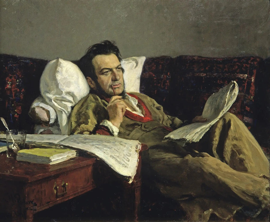Mikhaïl Ivanovitch Glinka durante la composizione dell'opera « Rouslan et Ludmila » - Ilya Repin