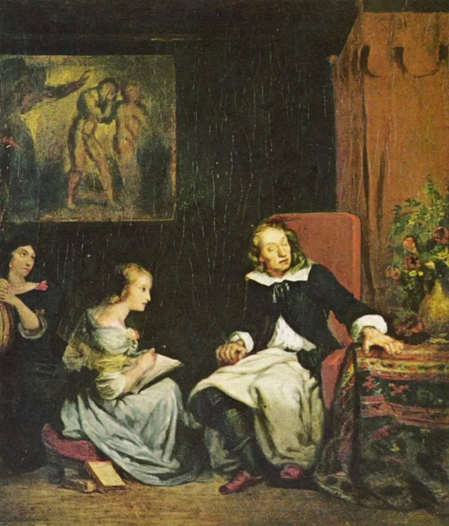 Milton che dettava alle sue figlie il suo poema epico, « Il paradiso perduto » - Eugène Delacroix