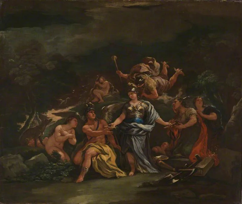 Minerva, protettrice delle arti e delle scienze - Luca Giordano