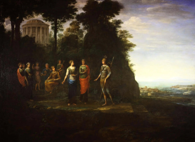 Visitatrice delle Muse sul monte Parnaso - Claude Lorrain