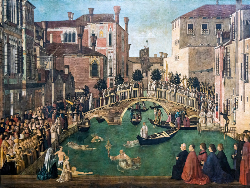 Miracolo della Croce sul ponte San Lorenzo - Gentile Bellini