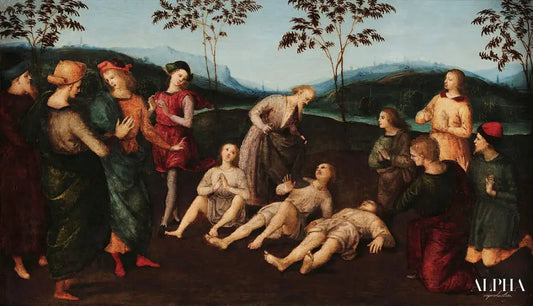 Miracle de Saint Eusèbe - Raphaël (peintre) - Reproductions de tableaux et peintures haut de gamme