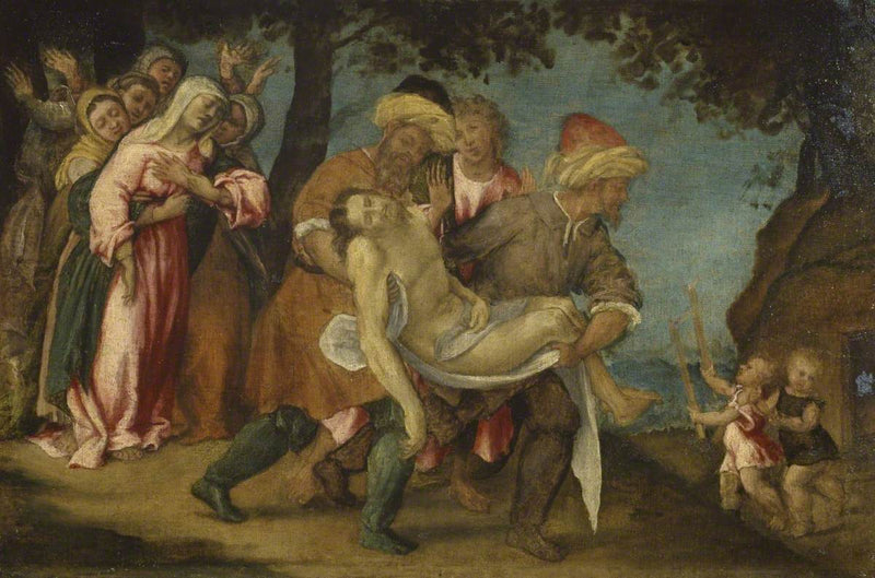 Messa al sepolcro - Lorenzo Lotto