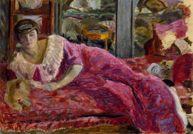 Misia sdraiata su un divano - Pierre Bonnard