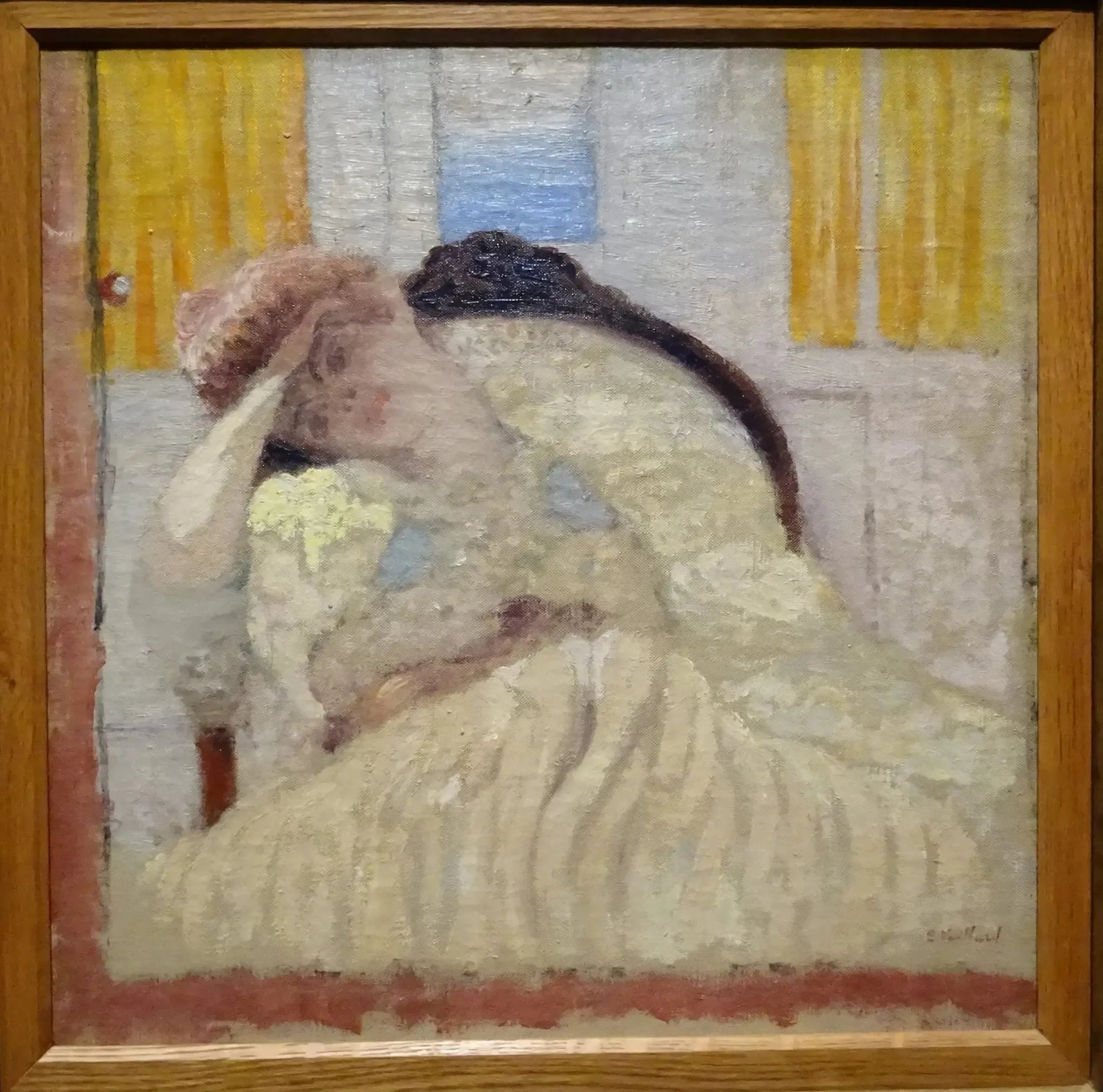 Misia assise dans une bergère dit "Nonchaloir" - Édouard Vuillard image 1 copie de tableau peinte à la main