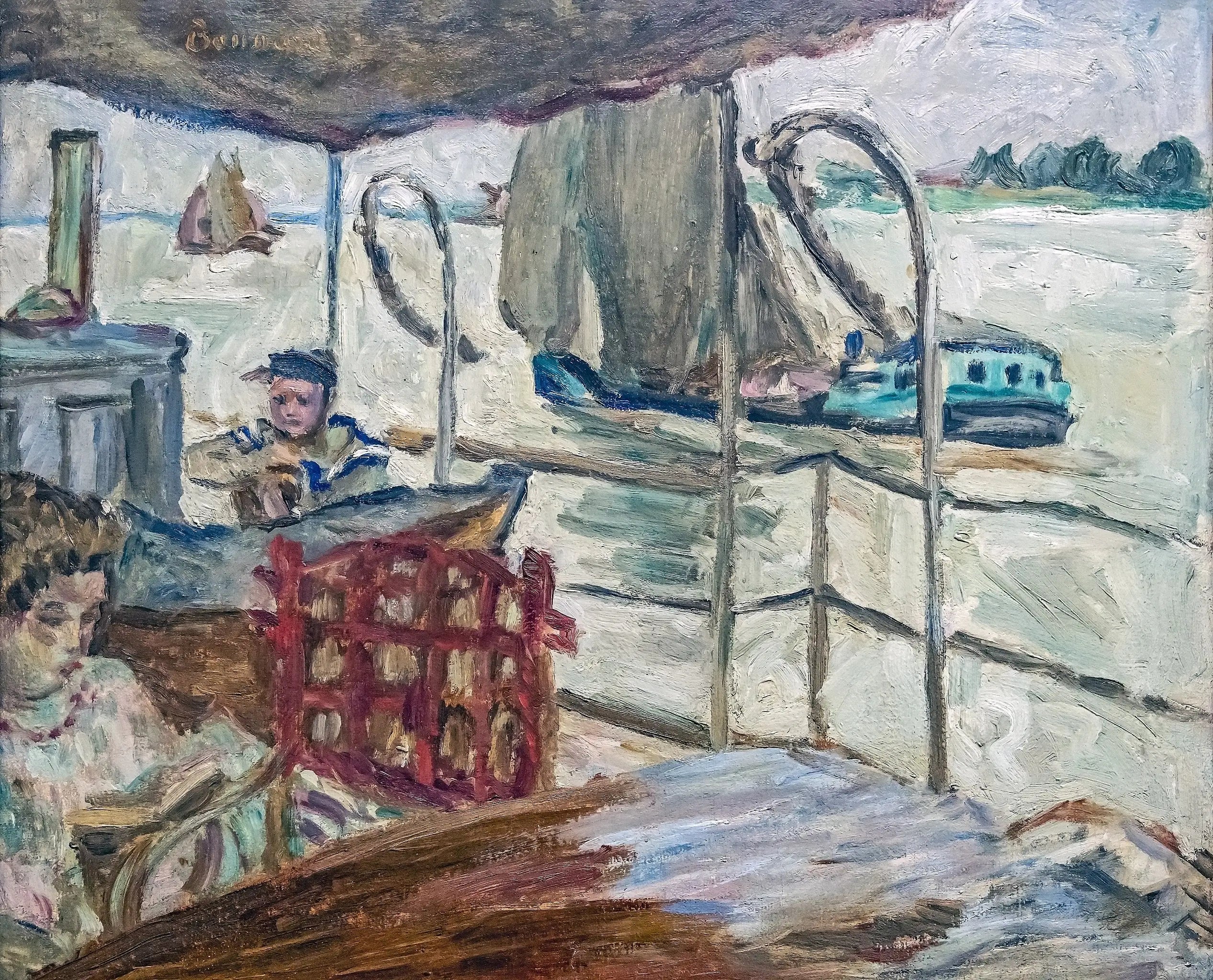 Reproduction du tableau « Misia Sert sur le navire d'Edwards - Pierre Bonnard » par Alpha Reproduction en peinture à l’huile