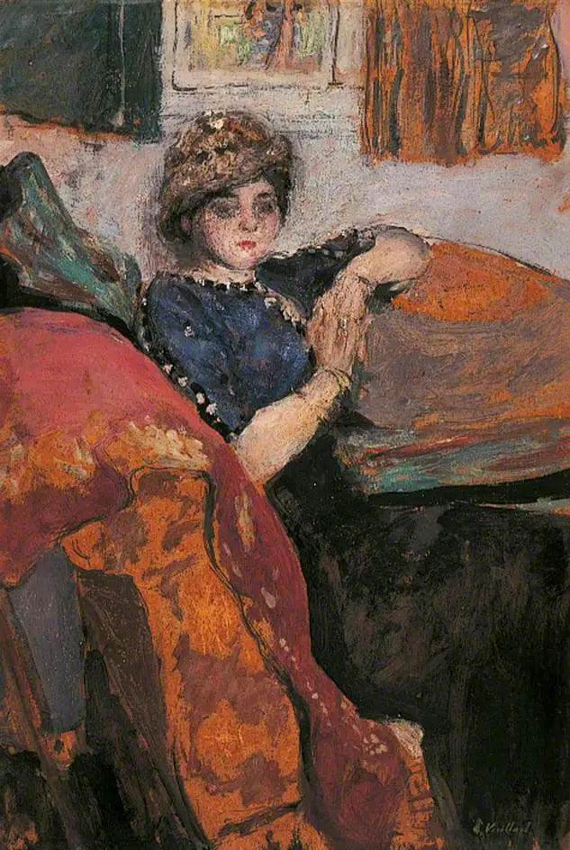Mlle Nathanson nell'atelier dell'artista - Édouard Vuillard
