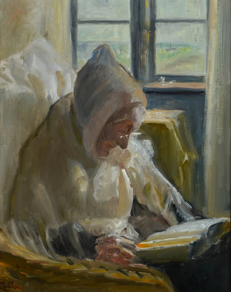 La signora Brändum legge. -Michael Peter Ancher