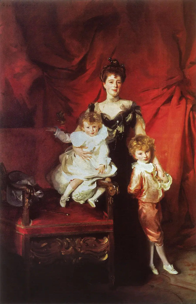 Signora Cazalet e i suoi figli Edward e Victor - John Singer Sargent
