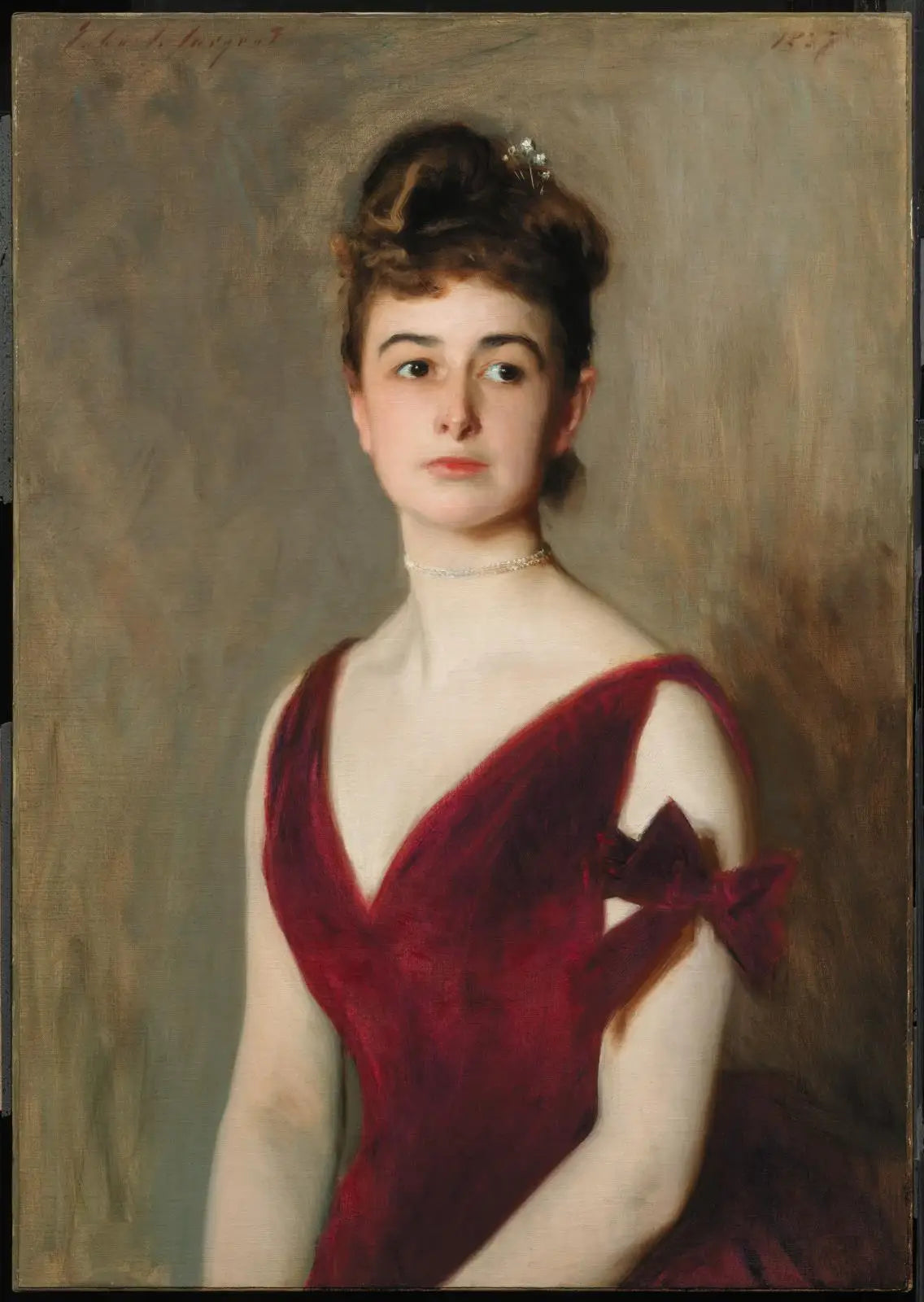 Reproduction du tableau « Mme Charles E. Inches (Louise Pomeroy) - John Singer Sargent » par Alpha Reproduction en peinture à l’huile
