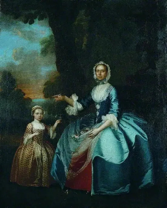 Mme Dawson de Retford e sua figlia - George Stubbs