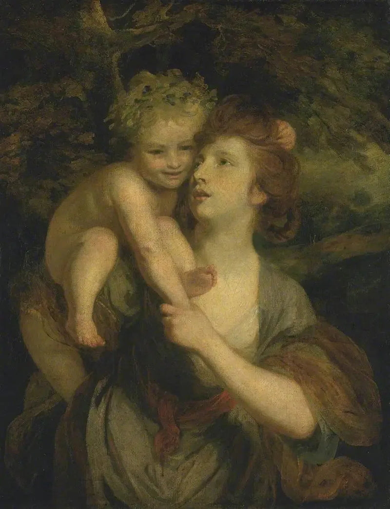 Mme Hartley in ninfa con un giovane Bacco - Joshua Reynolds