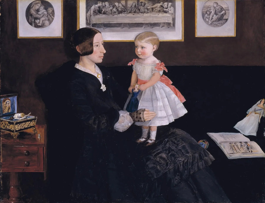 Mme James Wyatt Jr e sua figlia Sarah - John Everett Millais