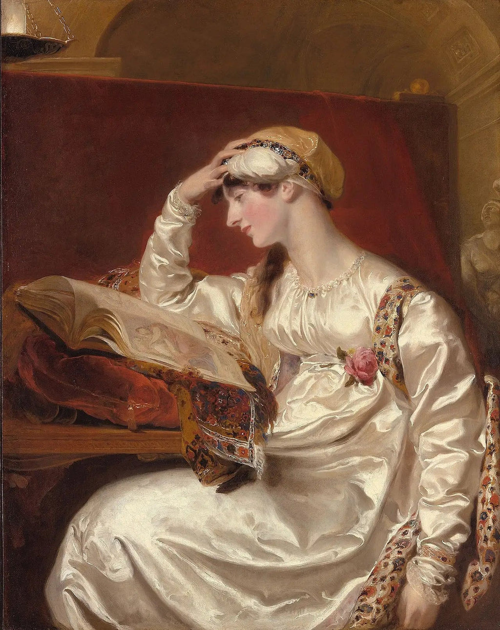 Mme Jens Wolff - Thomas Lawrence image 1 reproduction artisanale de tableau