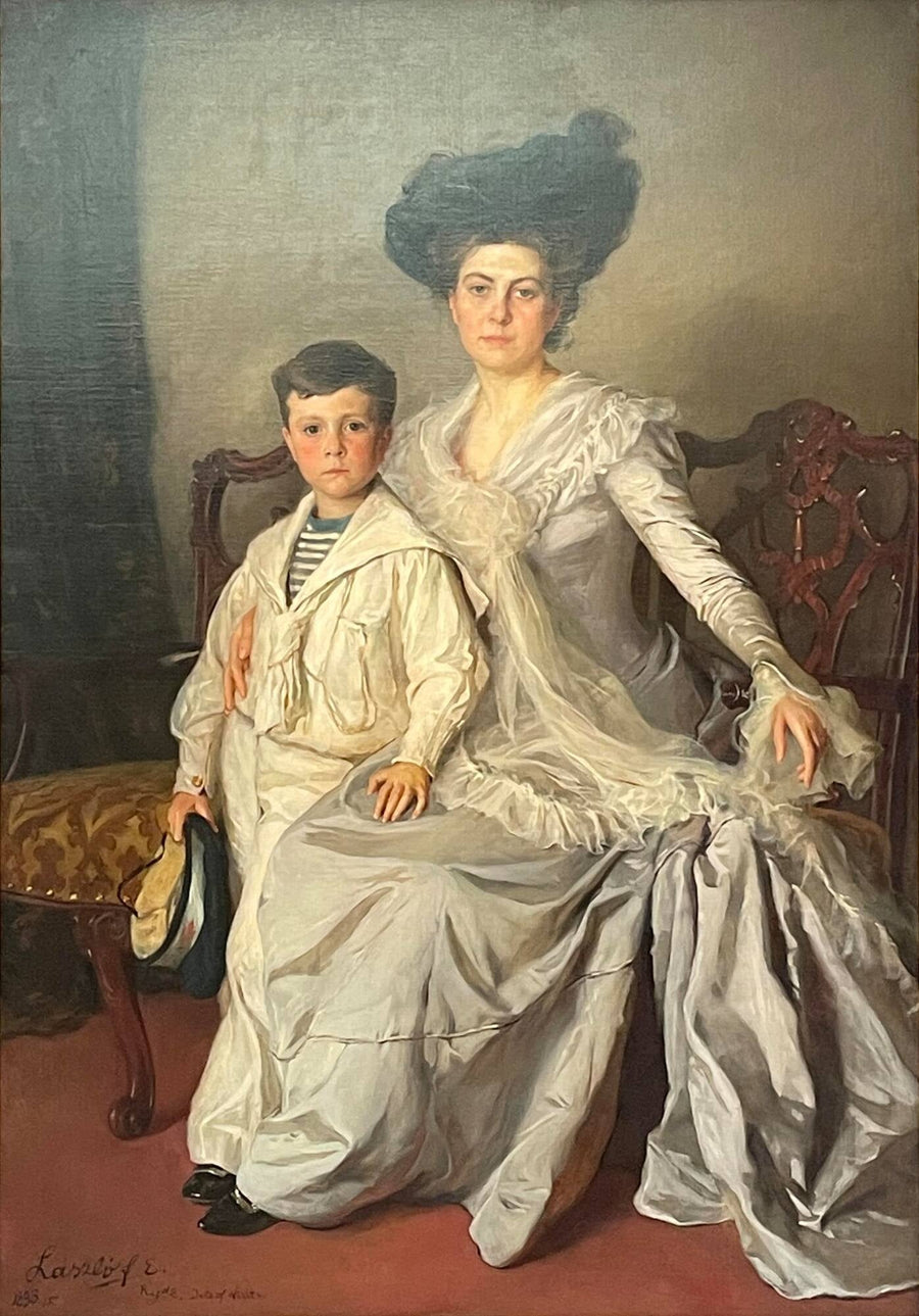 La signora Joseph Grafton Minot e suo figlio Grafton - Philip de Laszlo