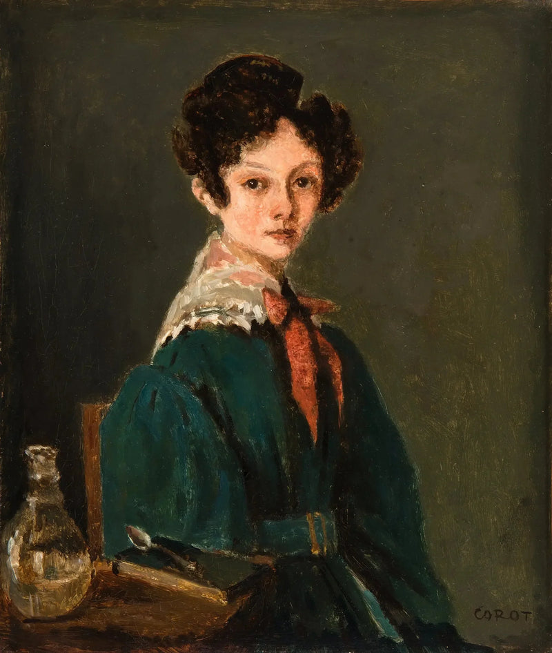 Mme Lemaistre, nata Blanche Sennegon, nipote di Corot (Mme Lemaistre, nata Blanche Sennegon, nipote di Corot) - Jean-Baptiste Camille Corot