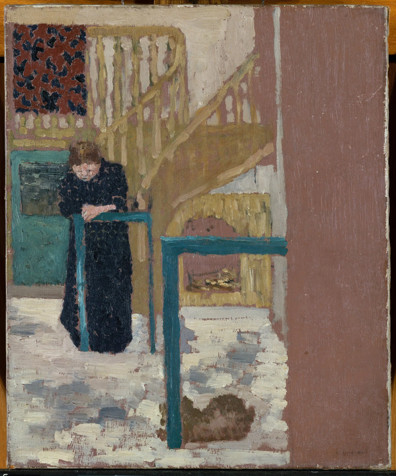 Mme Vuillard dans l'atelier di un scenografo - Édouard Vuillard