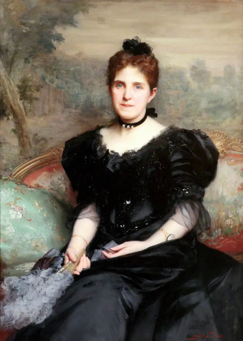 Mme William Hesketh Lever (c.1851–1913), plus tard 1ª Lady Lever - Luke Fildes
