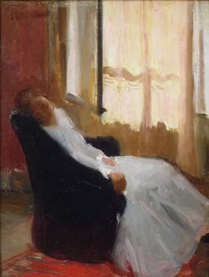 Mo��a recostada - Estudo para ���A convalescent��� - Eliseu Visconti